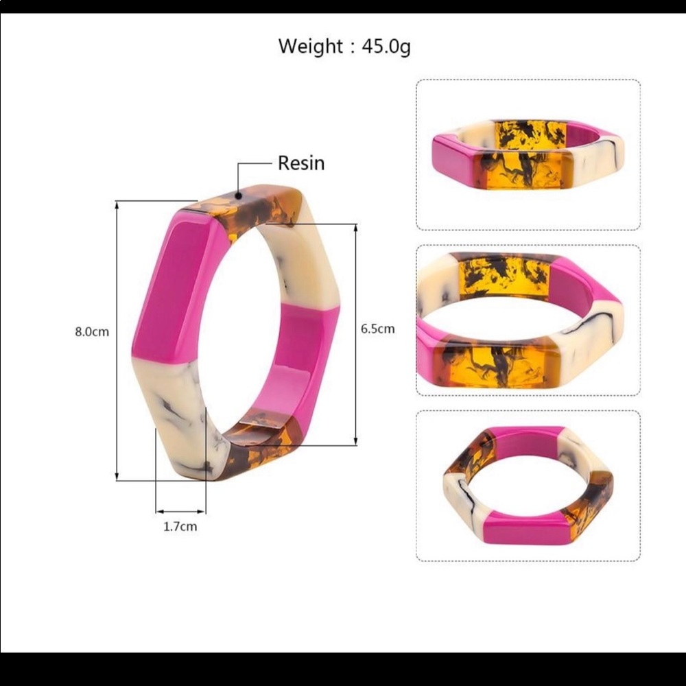 Free Press Siracusa Bracelet geometric hexagon